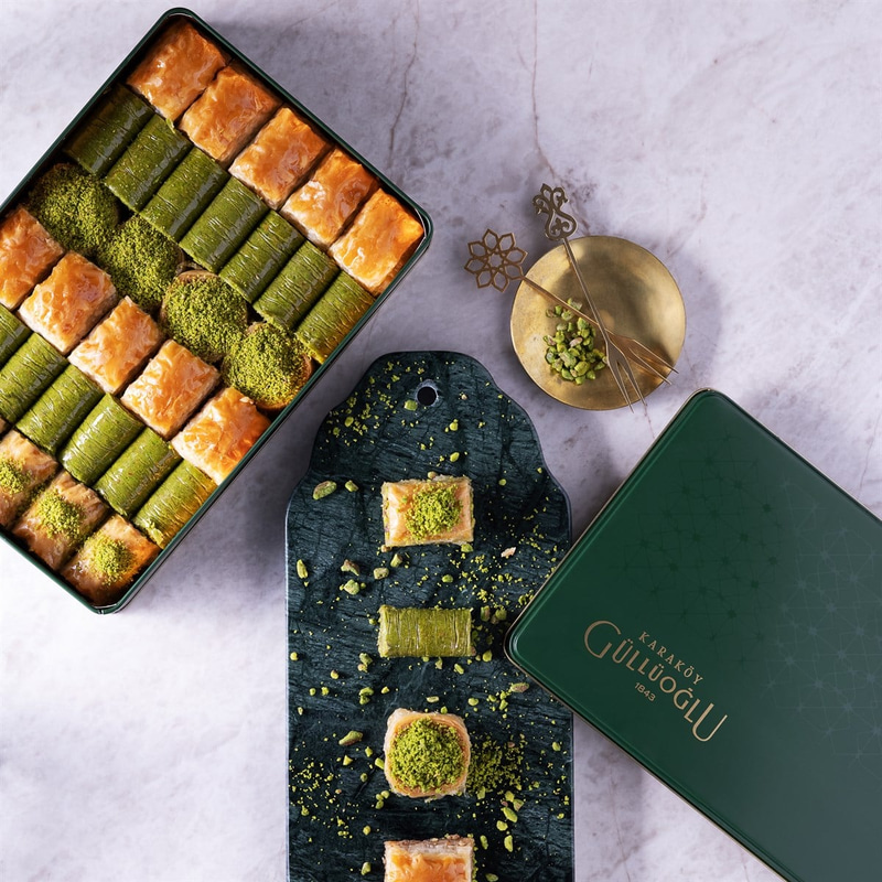 Mixed Baklava in Metal Box - Karaköy Güllüoğlu - Nadir Güllü