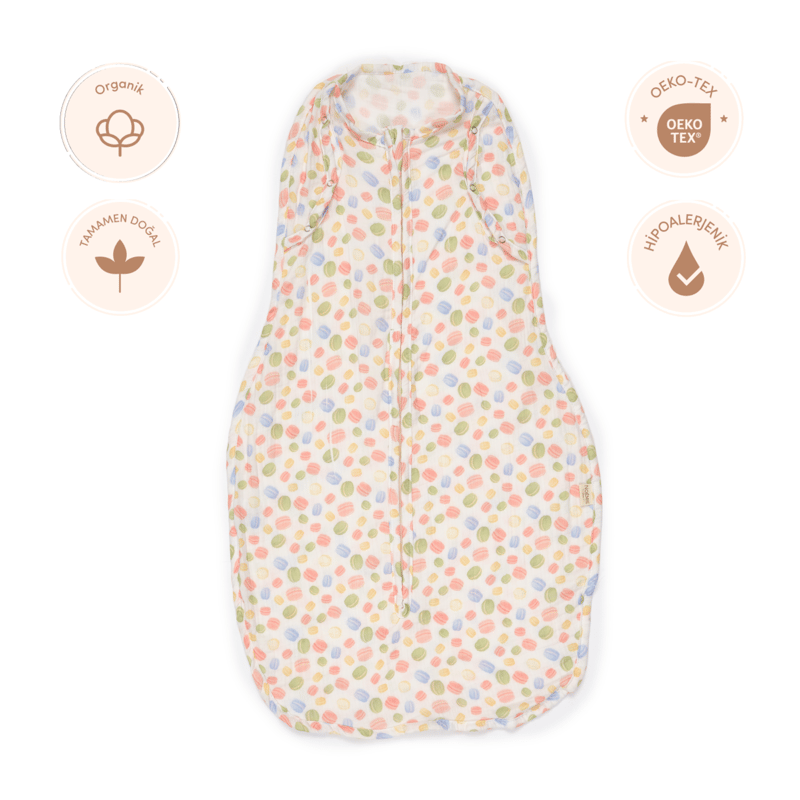 Müslin Kundak Uyku Tulumu Macarons 