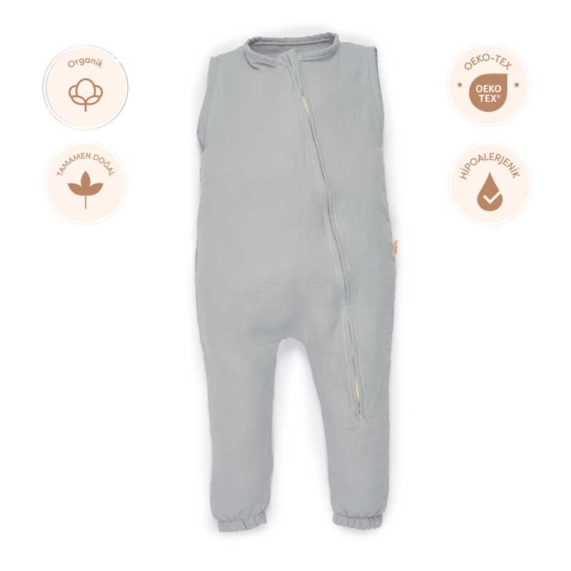 Müslin Uyku Tulumu Grey 