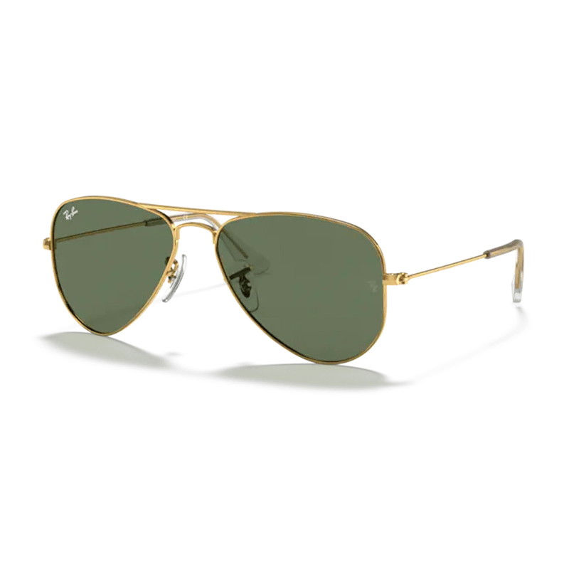 Ray-Ban Kids Aviator RJ 9506S — Altın / Yeşil çocuk güneş gözlüğü