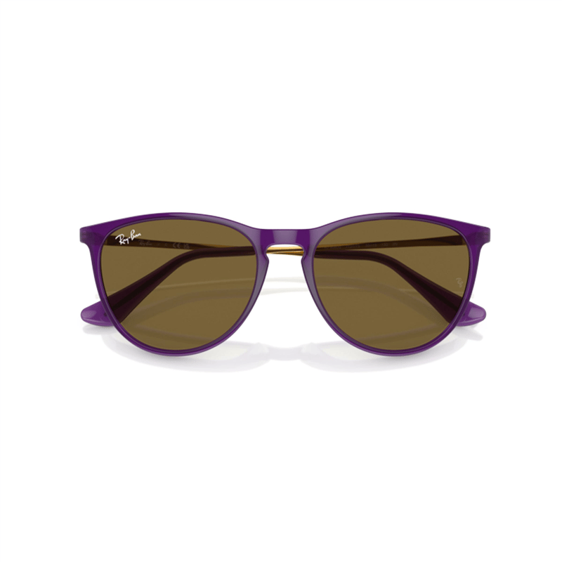 Ray-Ban Kids Erika RJ 9060S — Menekşe / Kahverengi çocuk güneş gözlüğü - yan görünüm