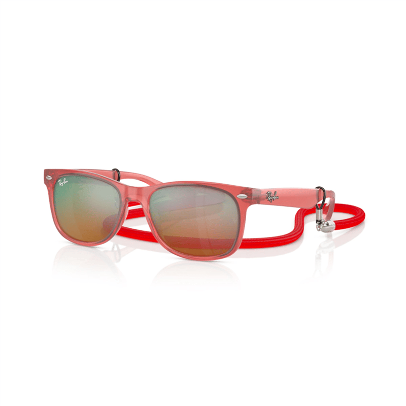Ray-Ban Kids New Wayfarer RJ 9052S — Kırmızı / Bordo Degrade çocuk güneş gözlüğü