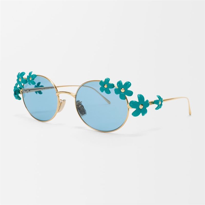 Loewe Daisy Field LW 40173U 30V gold oval kadın güneş gözlüğü