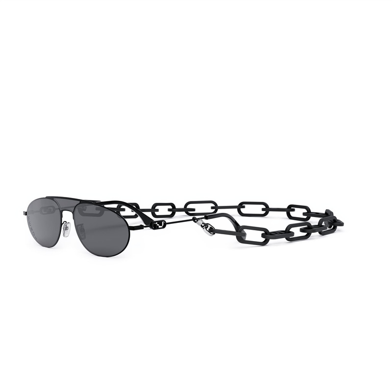 Fendi O’Lock FE 40072U-Y 01A geometrik siyah erkek güneş gözlüğü