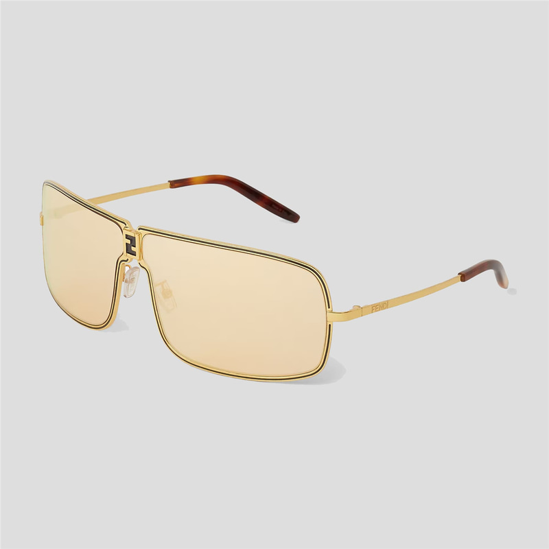 Fendi Fendiness FE 40195U 30L gold maske kadın güneş gözlüğü