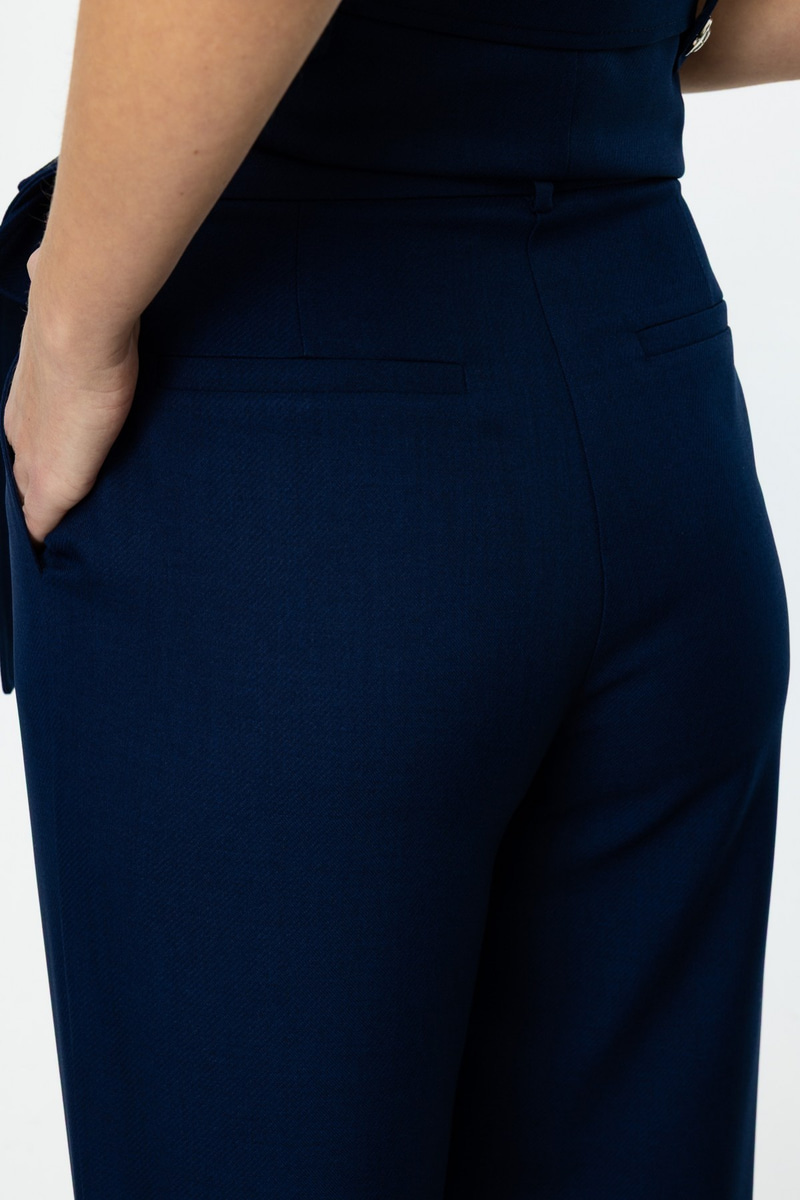Ekol Köprülü Bol Paça Pantolon Lacivert · 5