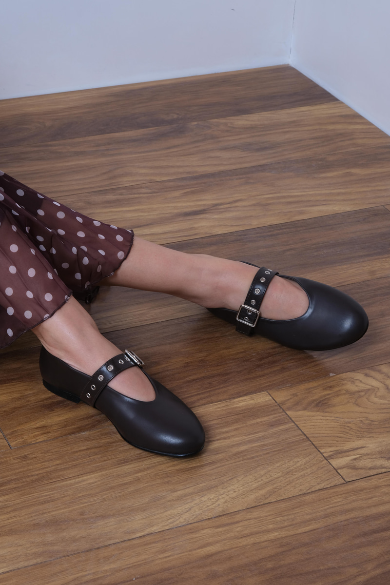 Lilya Model Kemerli Babet Acı Kahve
