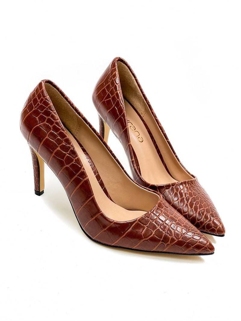 Venüs Model Klasik Stiletto Taba Croco