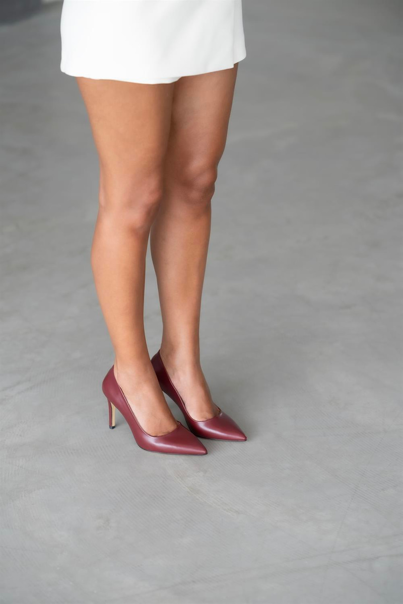 Venüs Model Özel Seri Klasik Stiletto Bordo