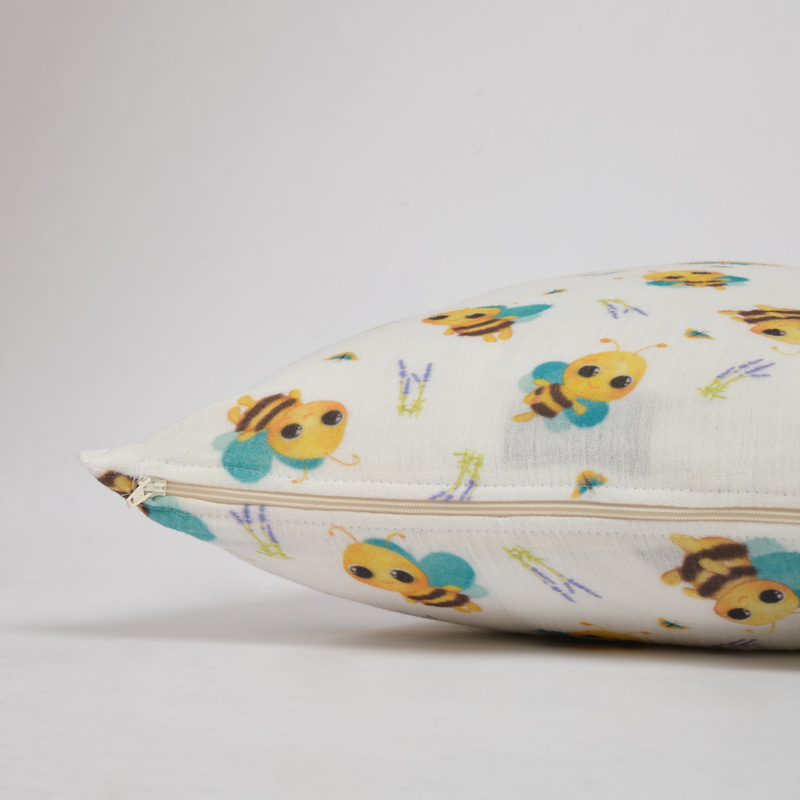 Müslin Bebek Yastık Kılıfı Bees
