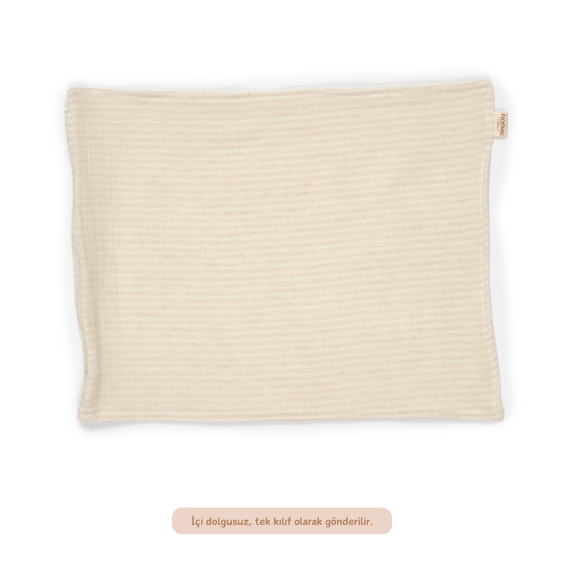 Müslin Bebek Yastık Kılıfı Beige