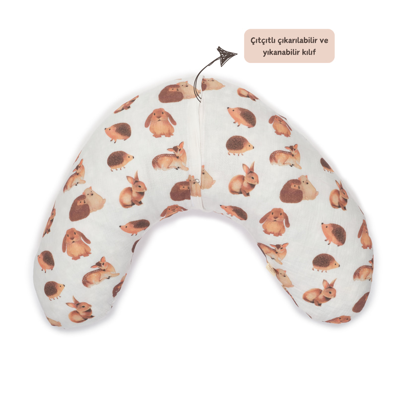Müslin Emzirme / Hamile Destek Yastığı Forest 