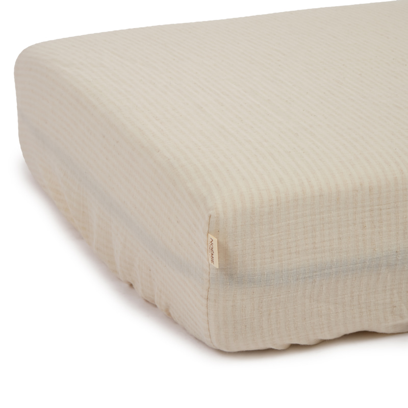 Müslin Lastikli Bebek Çarşafı Beige