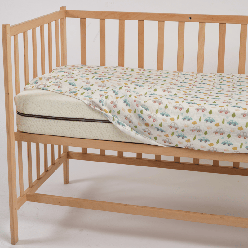 Müslin Lastikli Bebek Çarşafı Cars