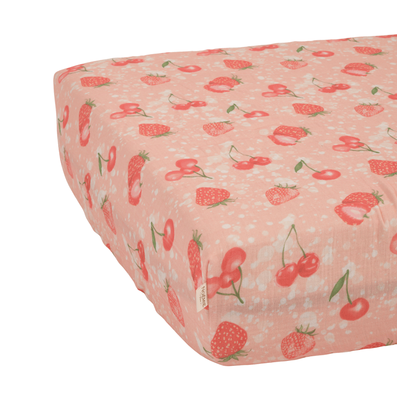 Müslin Lastikli Bebek Çarşafı Fruity