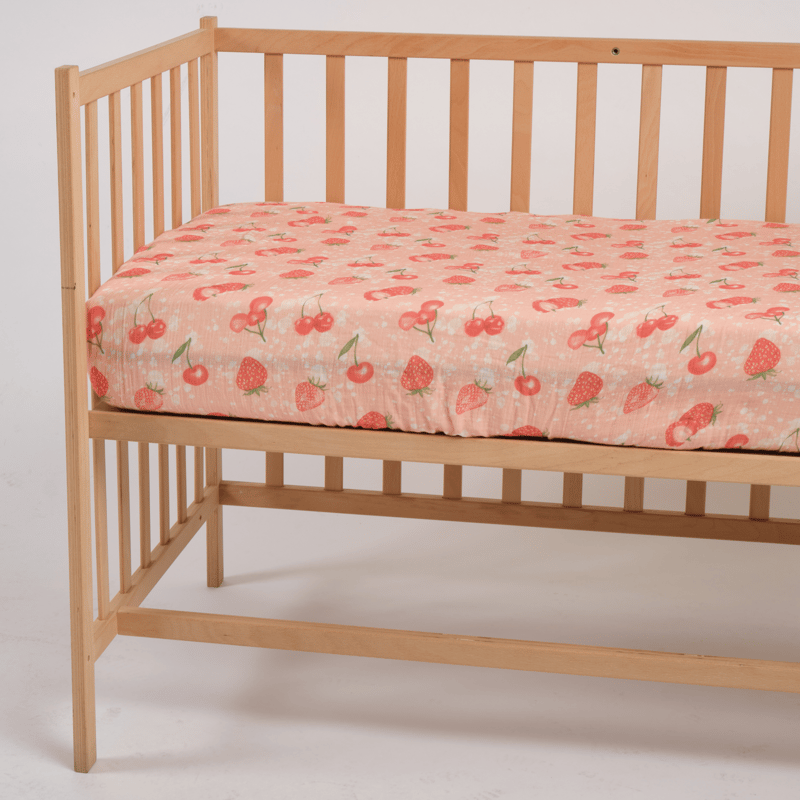 Müslin Lastikli Bebek Çarşafı Fruity