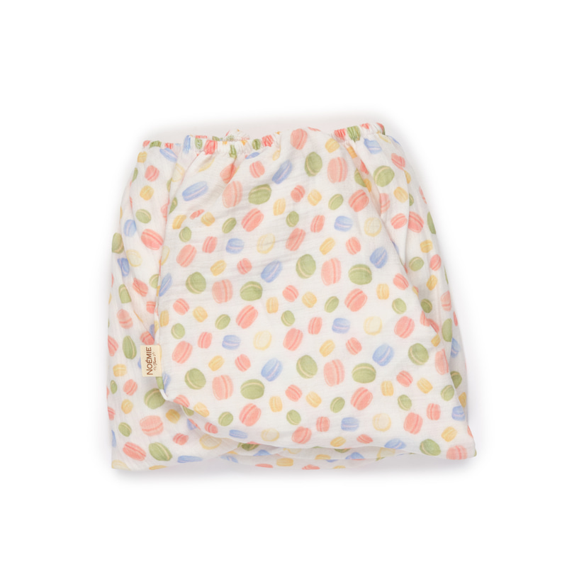 Müslin Lastikli Bebek Çarşafı Macarons