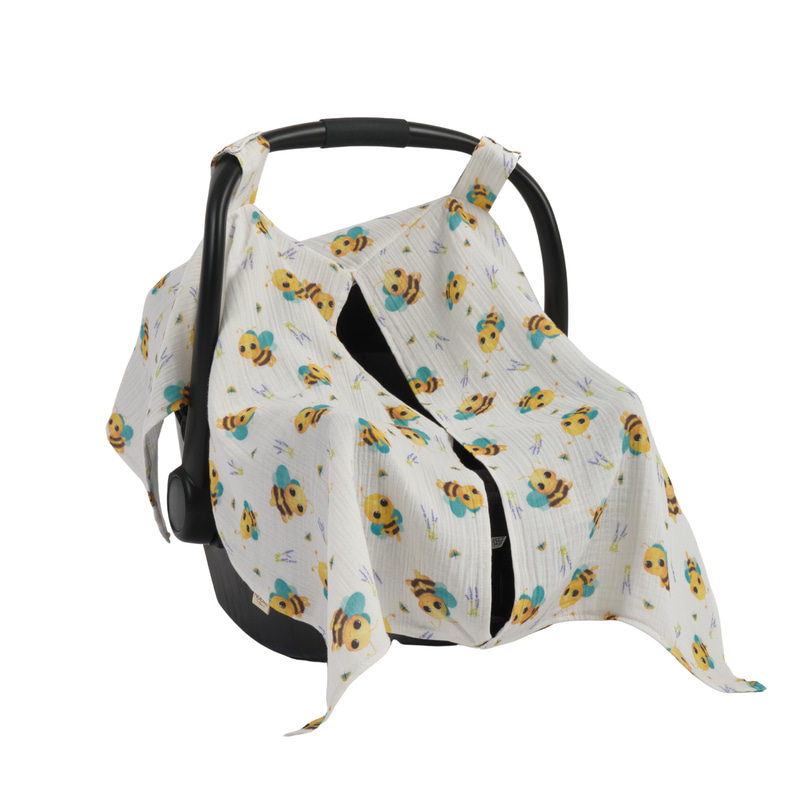 Müslin Puset Örtüsü Bees 