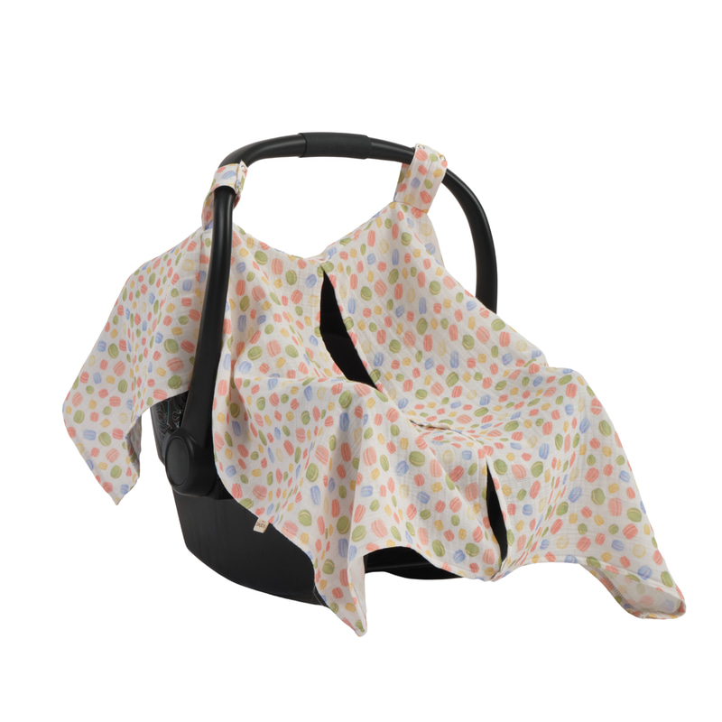 Müslin Puset Örtüsü Macarons 