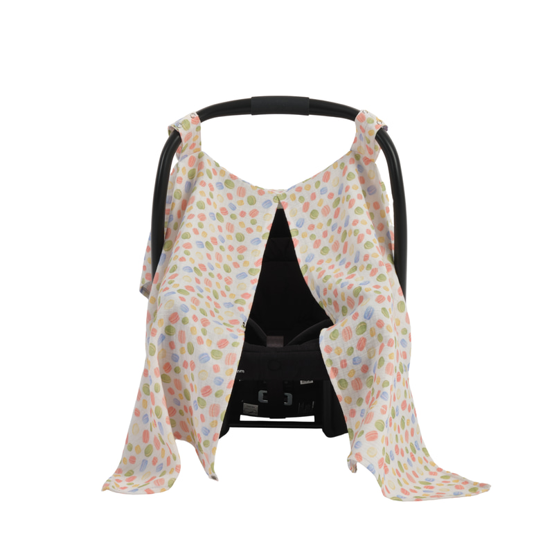 Müslin Puset Örtüsü Macarons 