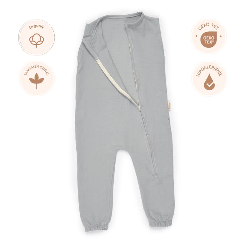 Müslin Uyku Tulumu Grey 