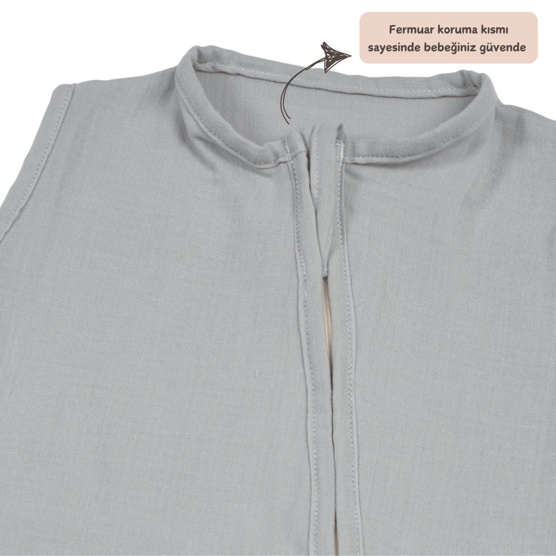 Müslin Uyku Tulumu Grey 