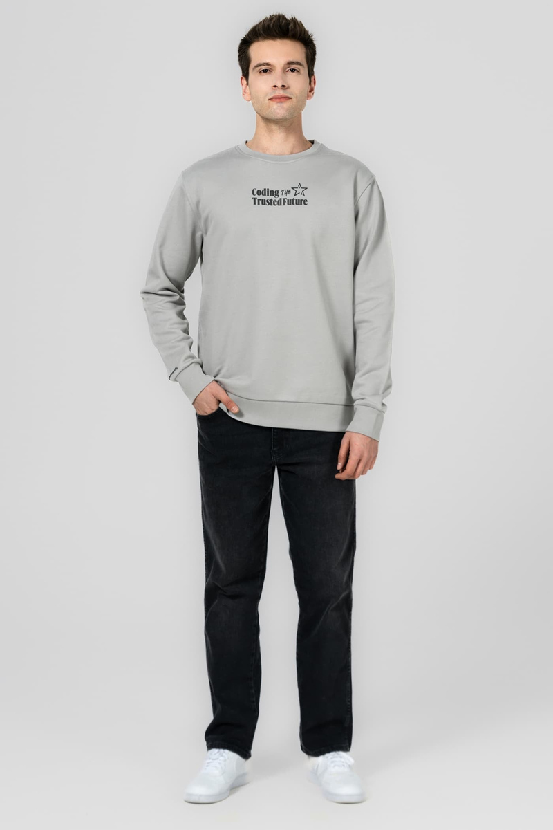 HAVELSAN AÇIK GRI BİSİKLET YAKA SWEATSHIRT