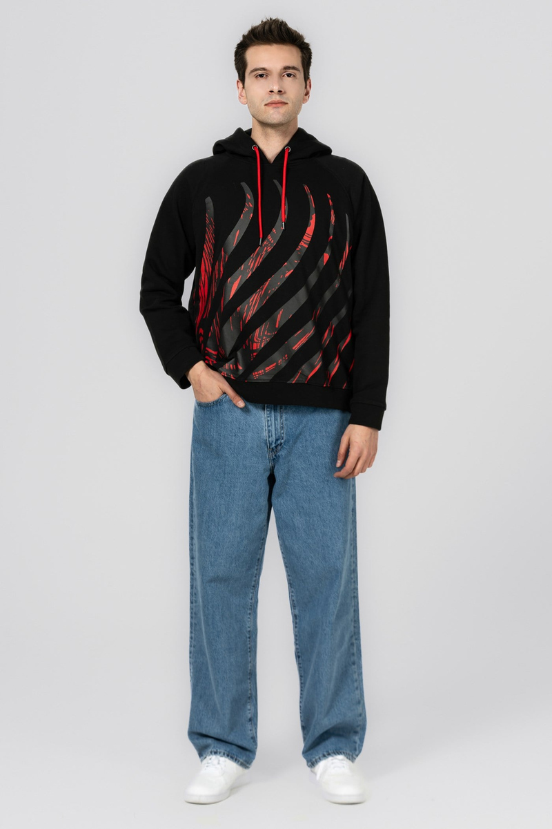 ROKETSAN ALEVLİ KAPÜŞONLU SWEATSHIRT