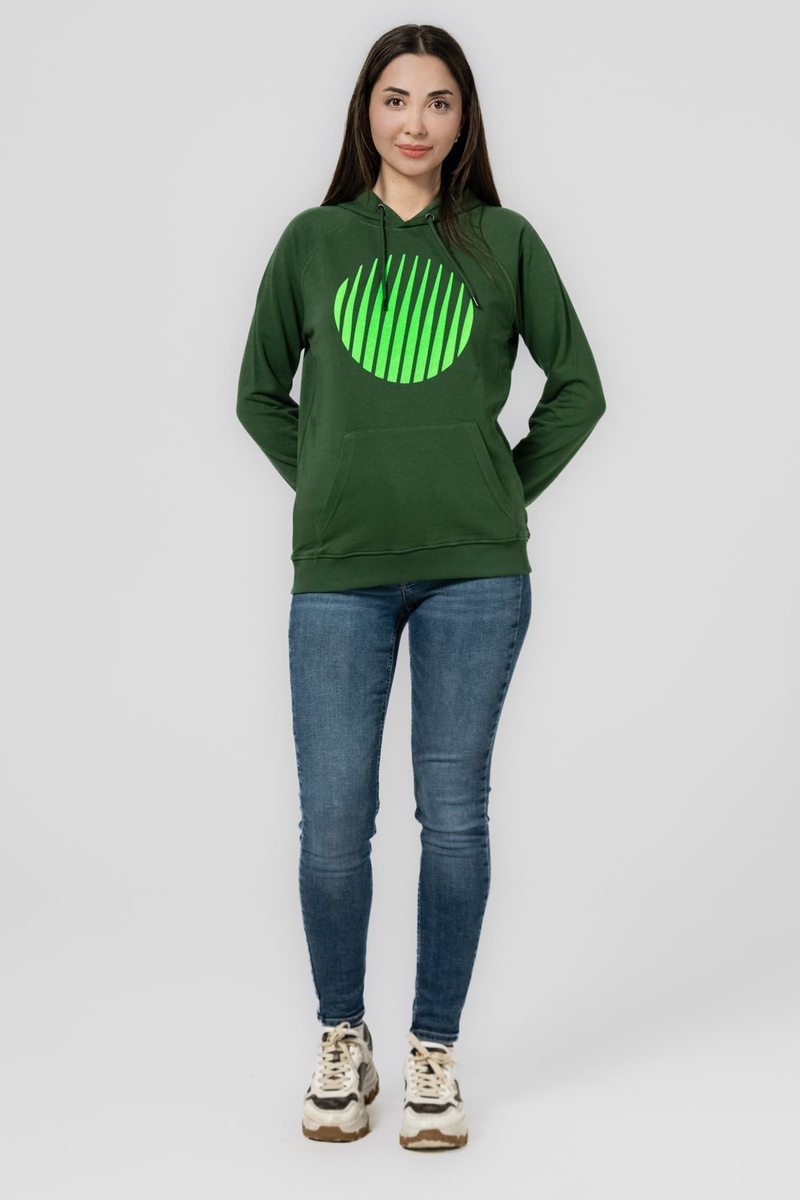ROKETSAN YEŞİL KAPÜŞONLU SWEATSHIRT