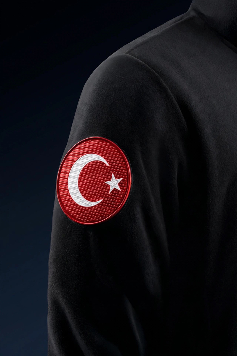 TSKGV TÜRK BAYRAĞI YUVARLAK (TRBY) KIRMIZI PEÇ