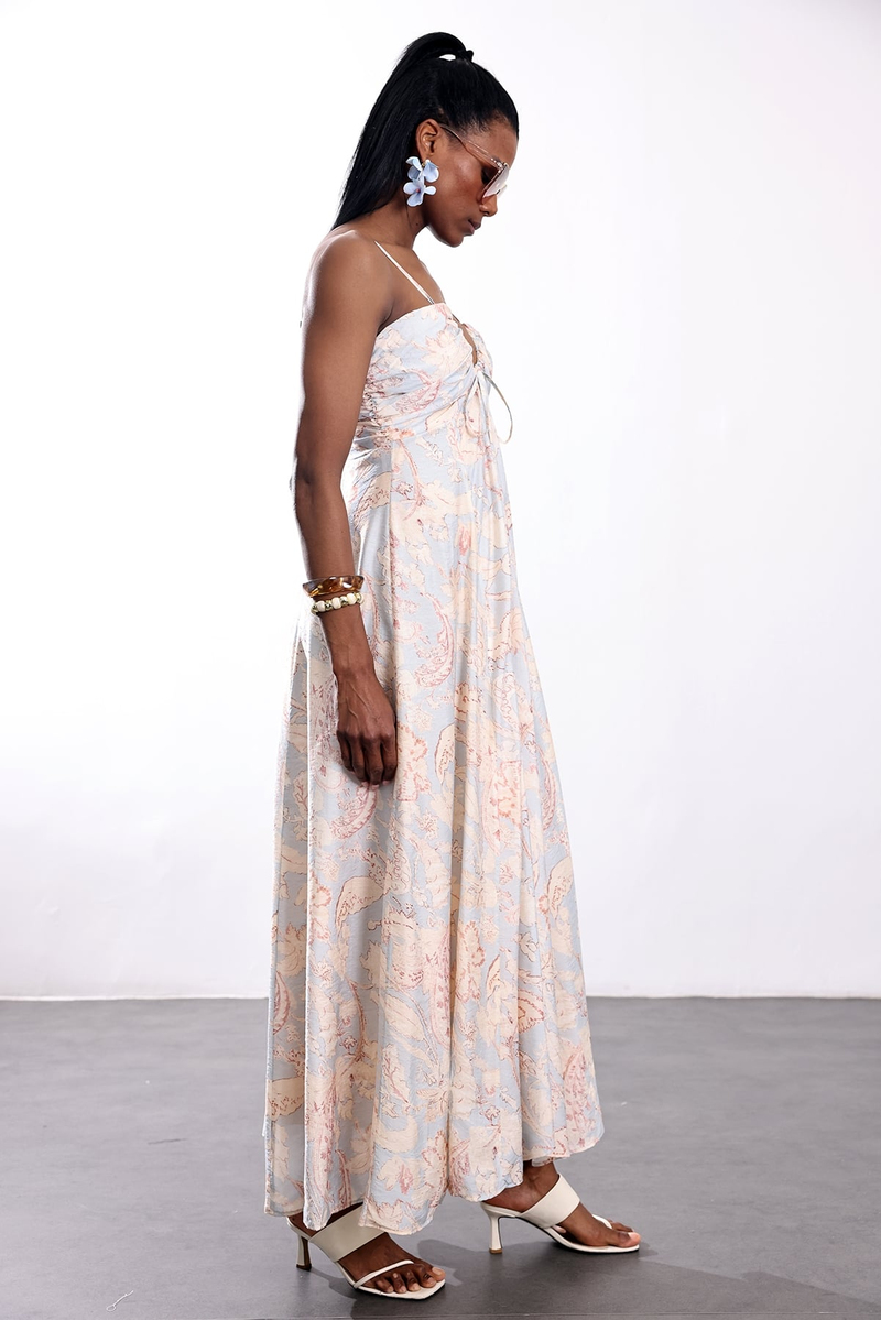 Bebe Mavi Askılı Maxi Elbise 580446