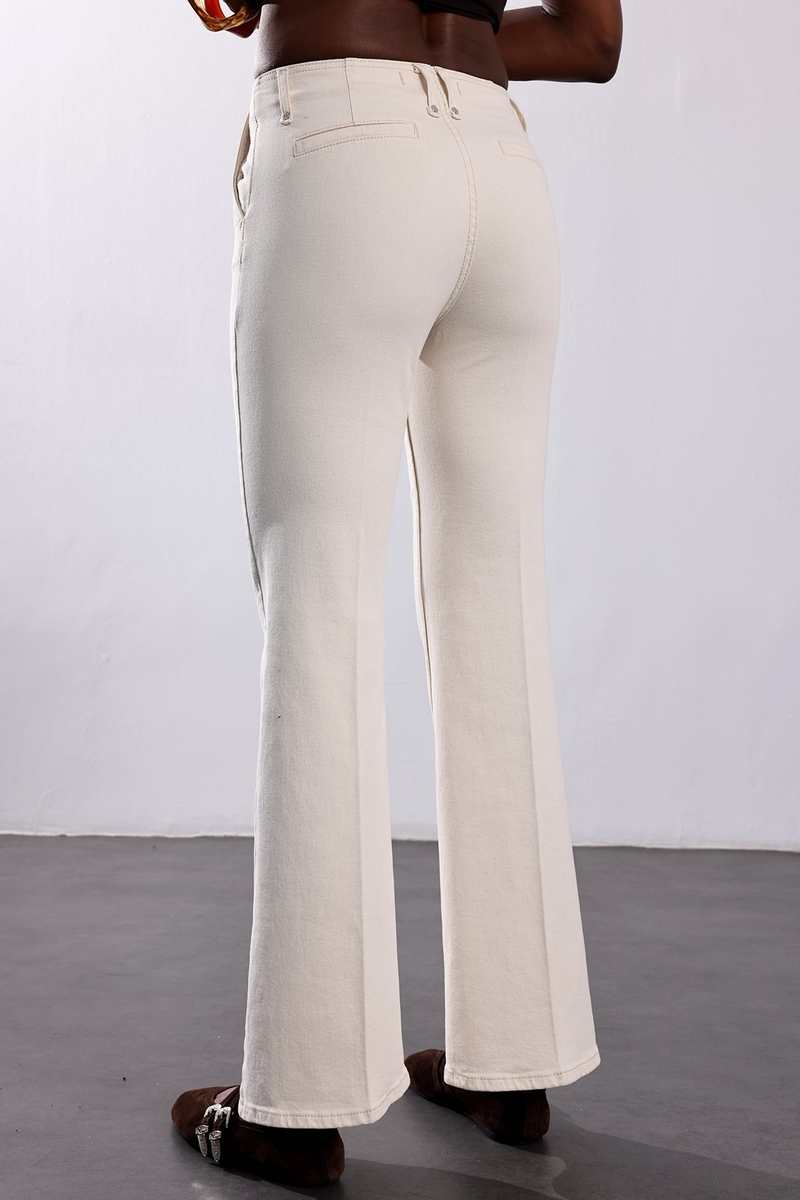 Bej Flare Jean 1033