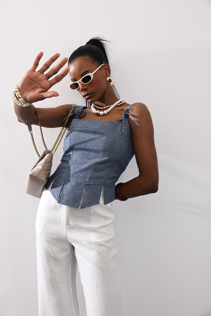 Denim Mavi Rosalie Büstiyer 