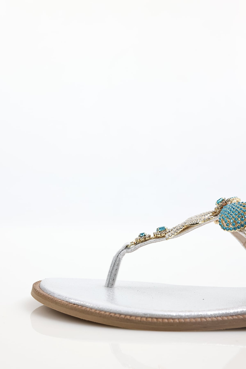 Gümüş Deniz Yıldızlı Sandalet 115