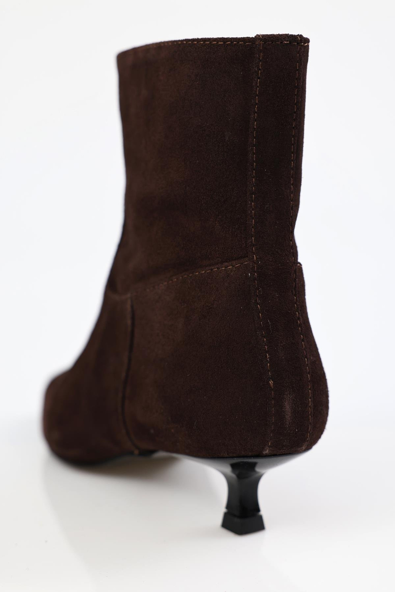 Kahverengi Mini Topuklu Bot 24214
