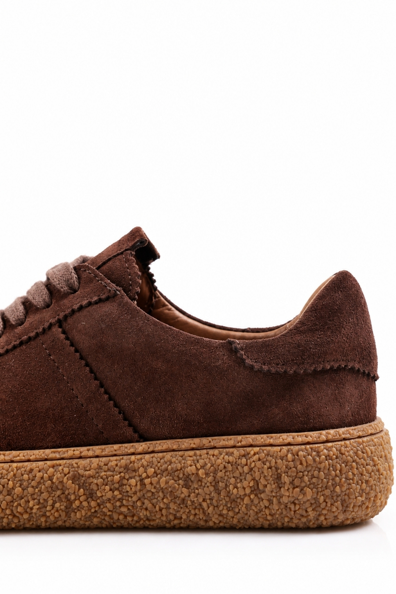 Kahverengi Süet Sneaker 25412
