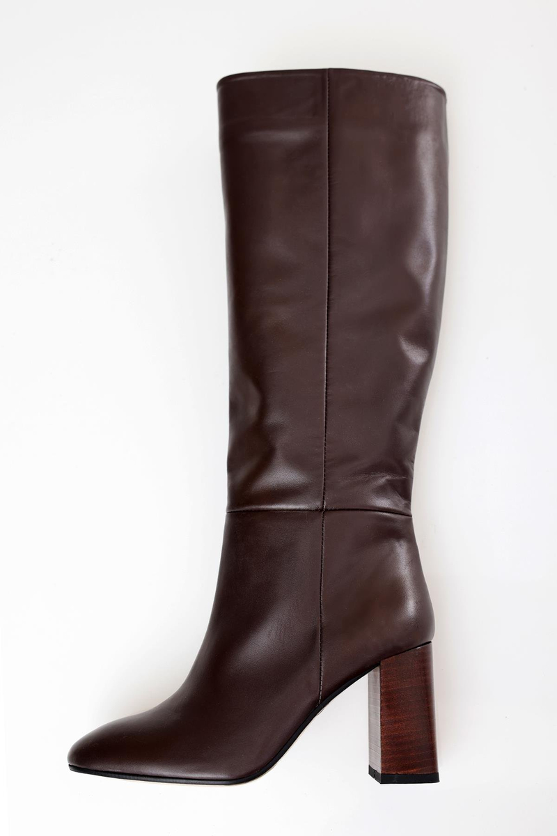 Kahverengi Topuklu Çizme 22309