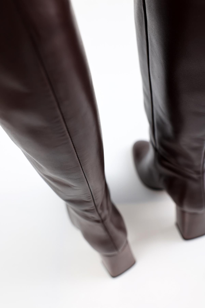 Kahverengi Topuklu Çizme 22309