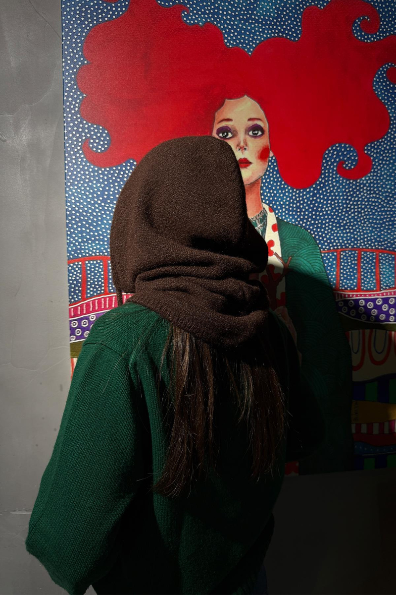 Kahverengi Triko Balaklava 14800