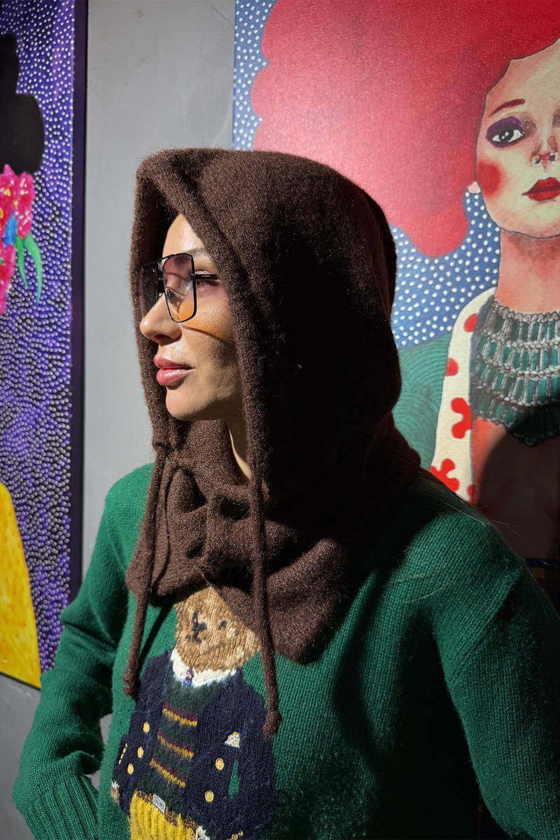 Kahverengi Triko Balaklava 14800