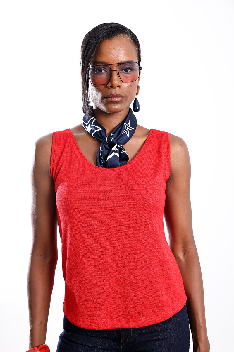 Kırmızı Dökümlü Merserize Atlet 26346