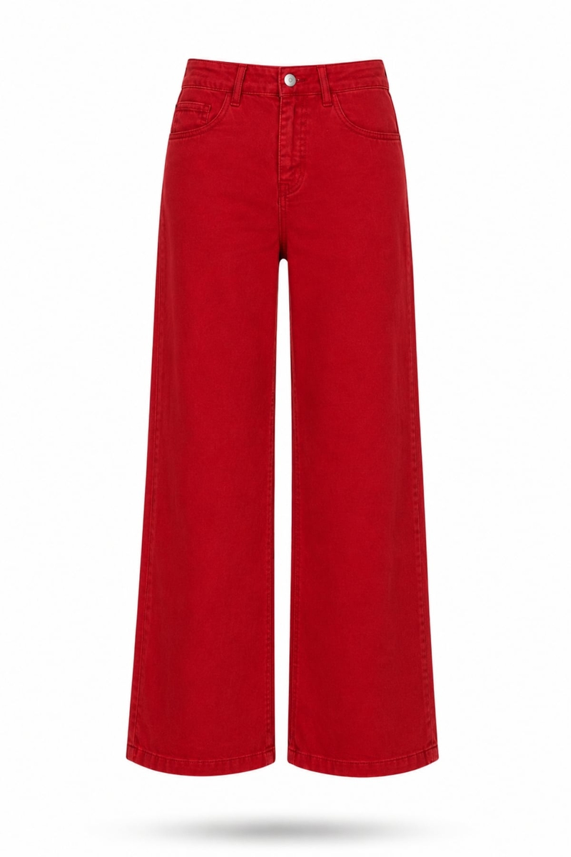 Kırmızı Tensel Jean 01026