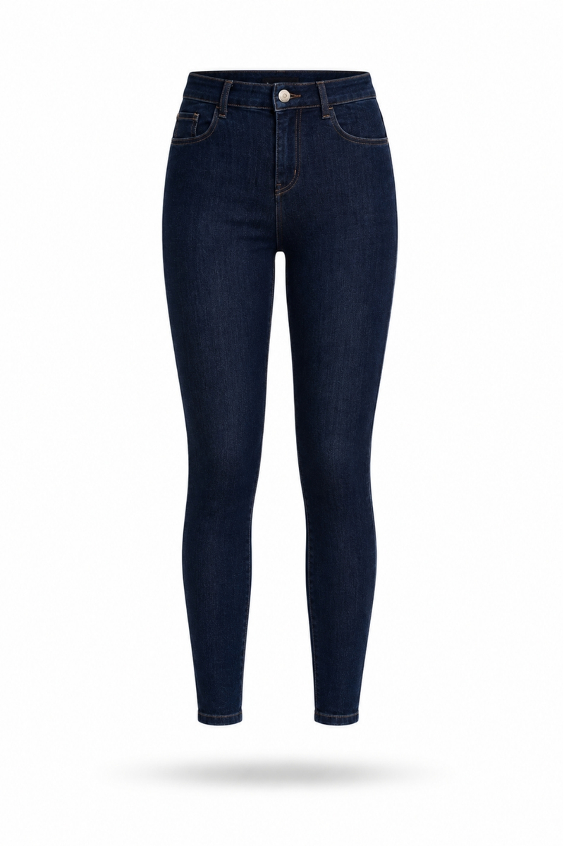 Koyu Mavi İthal Full Likra Toparlayan Skinny Jean 7277