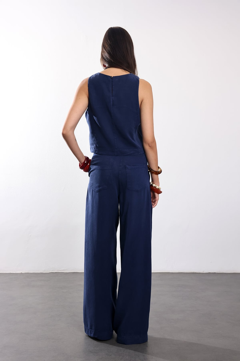Lacivert Bluz Pantolon Takım 0010