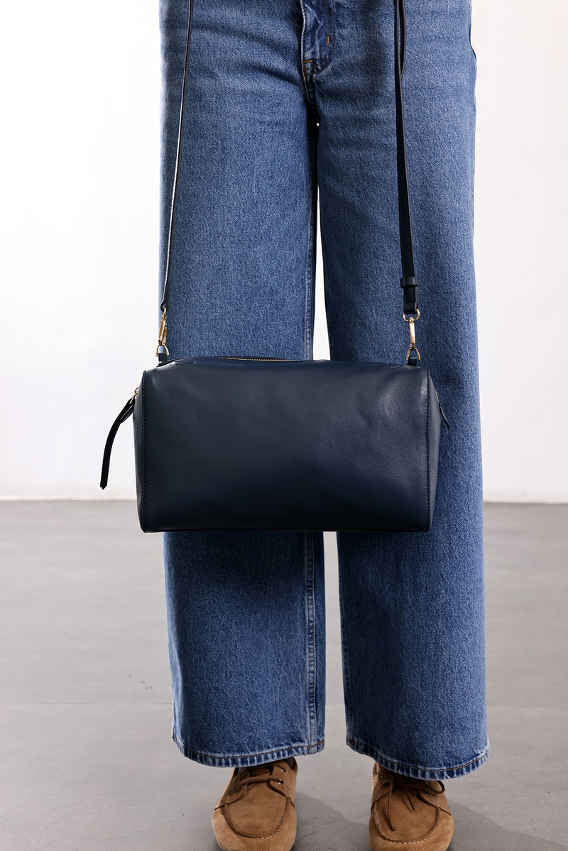 Lacivert Cannes Clutch Çanta 8001
