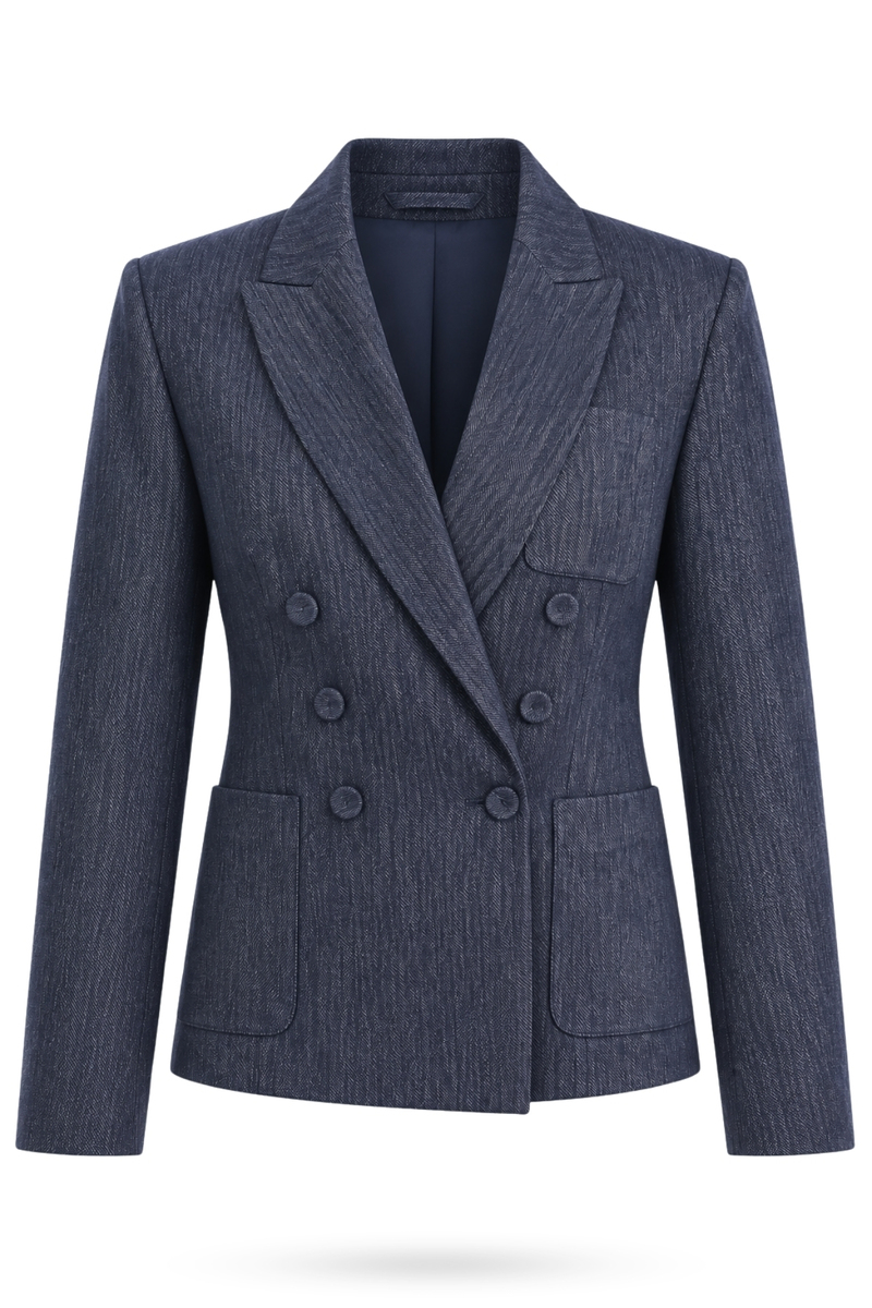 Lacivert Cepli Blazer Ceket 5505