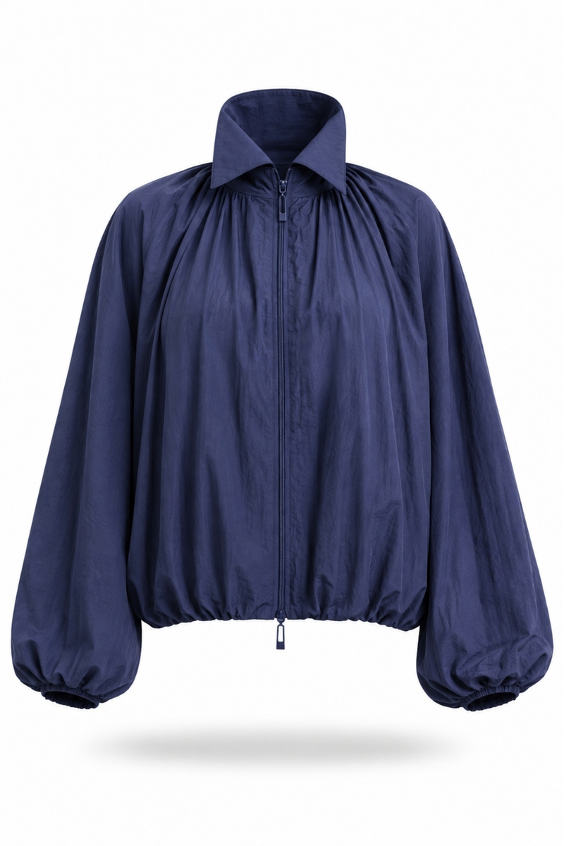 Lacivert Oversize Bomber Ceket 0005