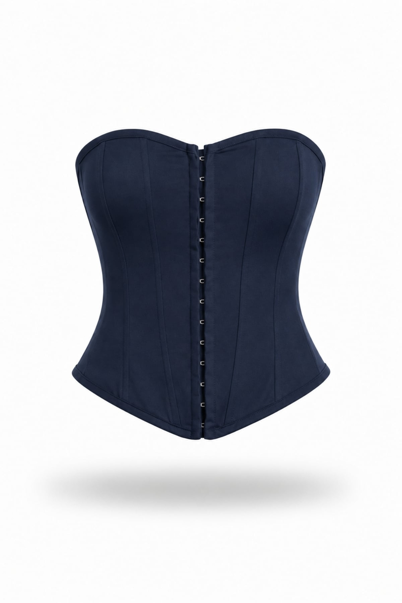 Lacivert Straplez Korse Büstiyer 3287