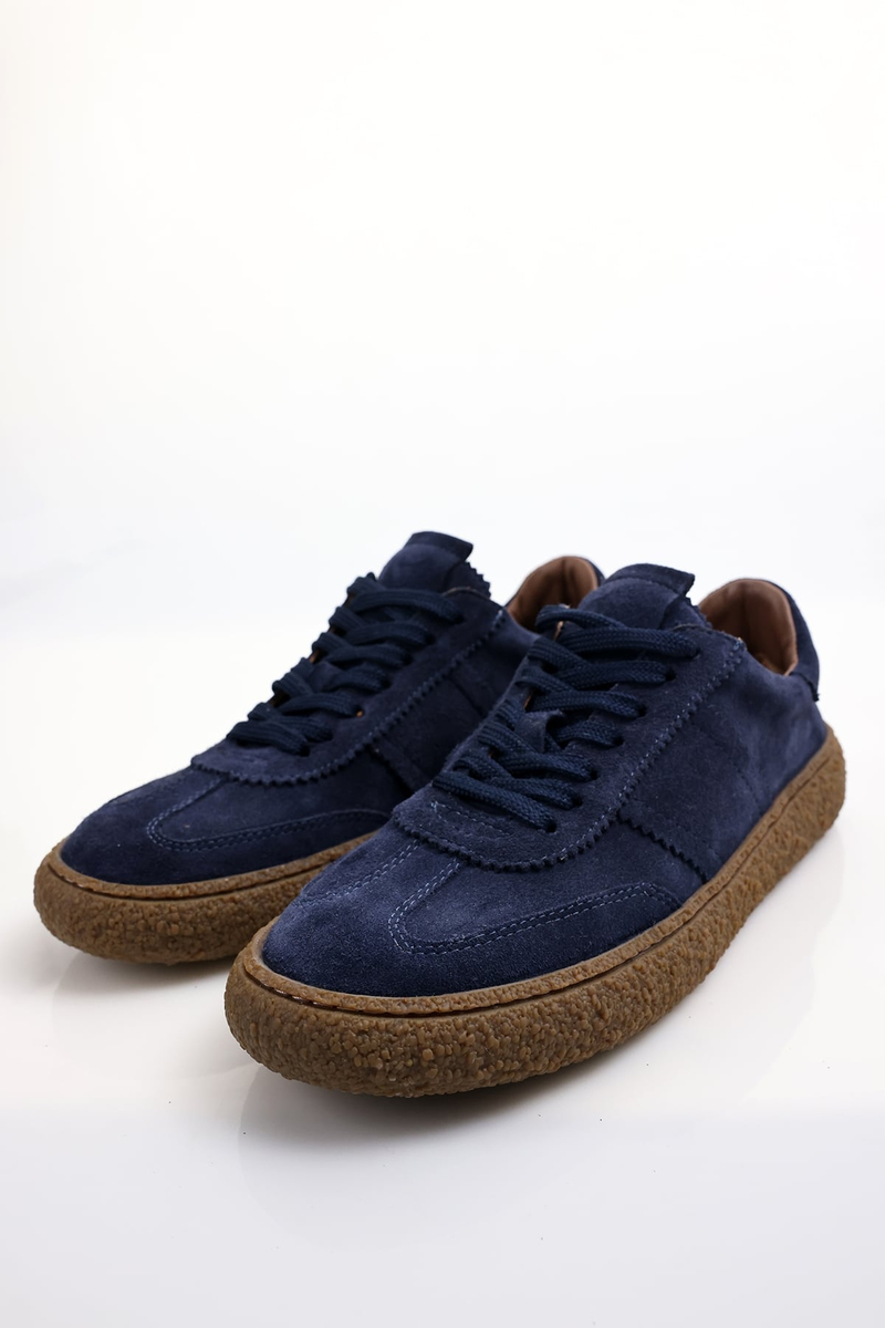 Lacivert Süet Sneaker 25412