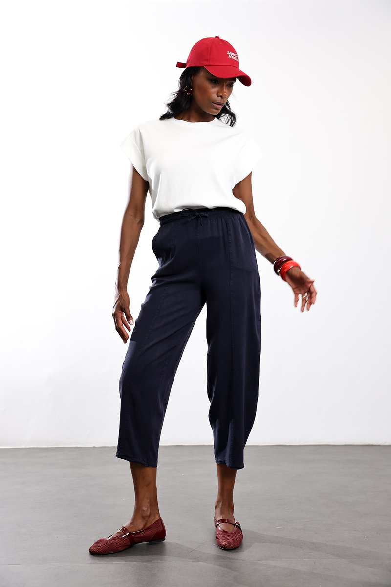 Lacivert Tensel Pantolon 0863